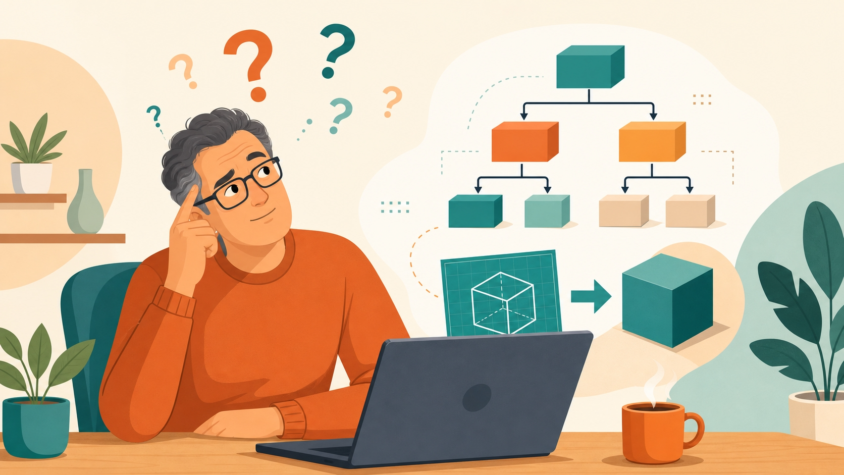 Javaのオブジェクト指向（クラス・コンストラクタ・継承）に戸惑う40代未経験のイメージ